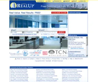 Realup.com(Free Commerical Real Estate Listings) Screenshot