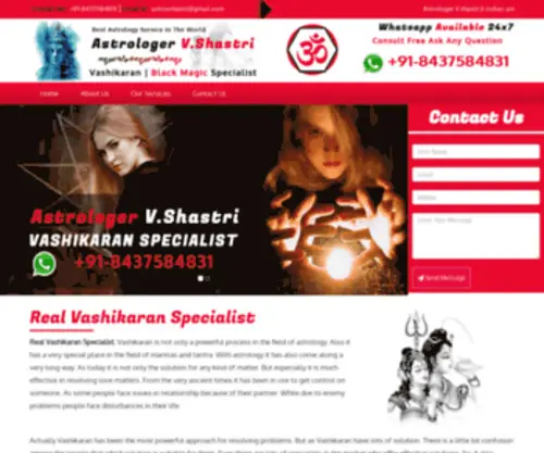 Realvashikaranspecialist.com(Real Vashikaran Specialist) Screenshot