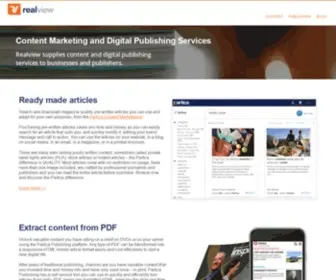 Realview.com.au(Digital Publishing software) Screenshot