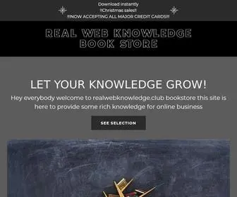 Realwebknowledge.club(Real Web Knowledge Book Store) Screenshot