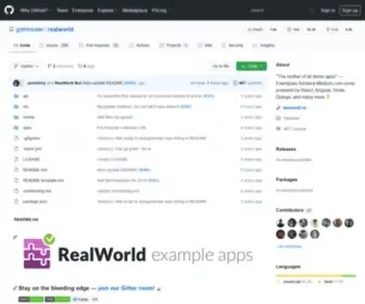 Realworld.io(Exemplary fullstack Medium.com clone) Screenshot