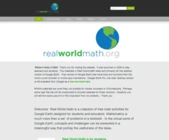 Realworldmath.org(Realworldmath) Screenshot