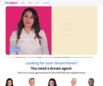 Reamatch.com(Find A Local Real Estate Agent Or Realtor) Screenshot