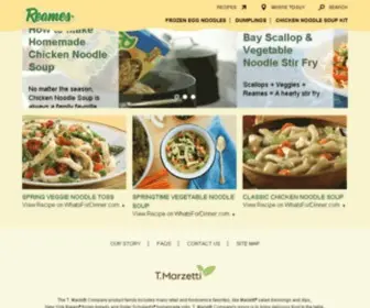 Reamesfoods.com(Reames is the homestyle noodle) Screenshot