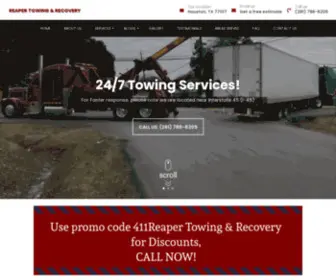 Reapertowingrecoverytx.com(Roadside Assistance Service in Houston) Screenshot