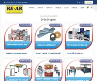 Rearserigrafi.com(RE-AR Serigrafi Malzemeleri ANKARA) Screenshot