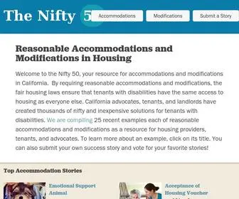 Reasonableaccommodations.org(The Nifty Fifty) Screenshot