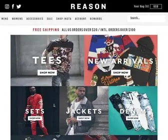 Reasonclothing.com(Reason Clothing) Screenshot