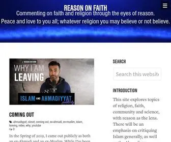 Reasononfaith.org(Ahmadi) Screenshot