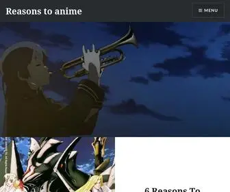 Reasonstoanime.com(Why should you watch that) Screenshot