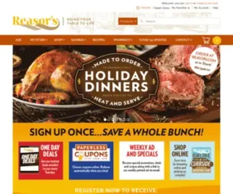 Reasors.com(Reasor's Foods) Screenshot