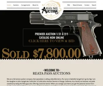 Reatapassauctions.com(Reata Pass Auctions) Screenshot