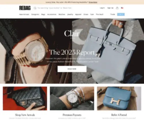 Rebagg.com(Buy & Sell Designer Bags) Screenshot