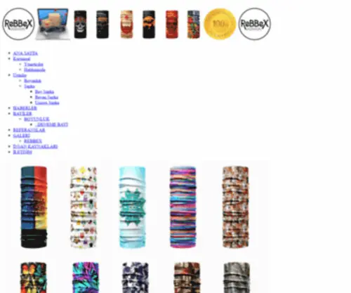 Rebbex.com(Rebbex Headwear) Screenshot