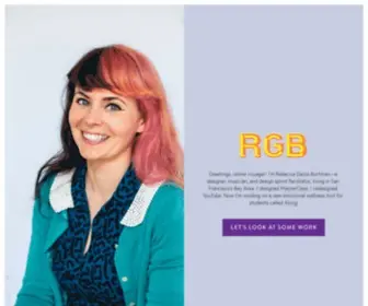 Rebeccabortman.com(The Creative Works of RGB) Screenshot