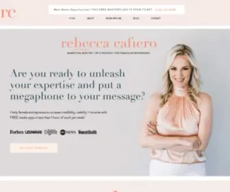 Rebeccacafiero.com(HOME) Screenshot