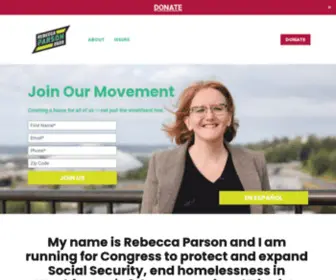 Rebeccaforwa.com(Rebecca Parson for Congress WA) Screenshot