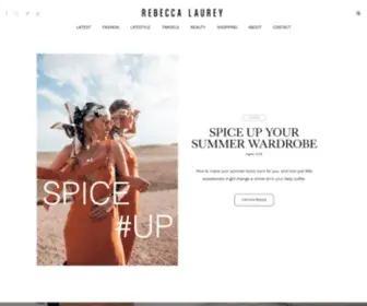 Rebeccalaurey.com(Rebecca Laurey) Screenshot