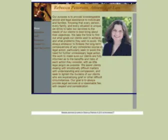 Rebeccapetersonlaw.com(Rebecca Peterson Law) Screenshot