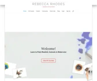 Rebeccarhodesart.com(Homepage Rebecca Rhodes) Screenshot