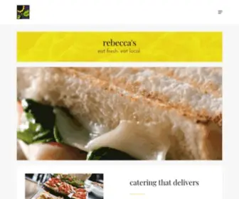 Rebeccascafe.com(Rebecca's Culinary Group) Screenshot