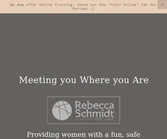 Rebeccaschmidt.com(Women’s Trainer) Screenshot