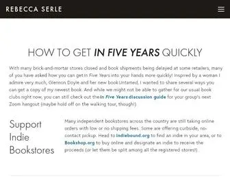 Rebeccaserle.com(Rebecca Serle) Screenshot