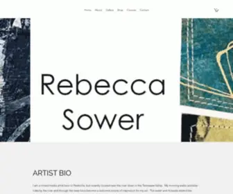 Rebeccasowerart.com(Rebecca Sower Artist) Screenshot