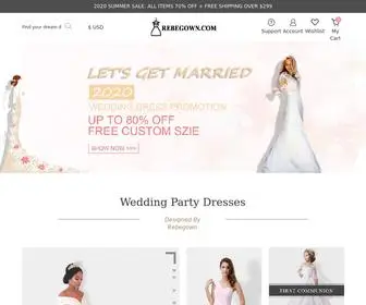 Rebegown.com(The cheap price at) Screenshot