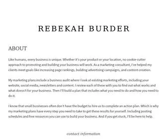 Rebekahburder.com(Rebekah Burder) Screenshot