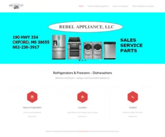 Rebelappliance.com(190 Hwy 334 Oxford) Screenshot