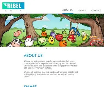 Rebelartsgames.com(Indie mobile games studio) Screenshot