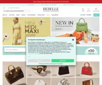 Rebelle.com(REBELLE Designer Second Hand Mode Online Shop) Screenshot
