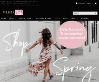 Rebelliaclothing.com(Cute clothes for Women that actually fit) Screenshot