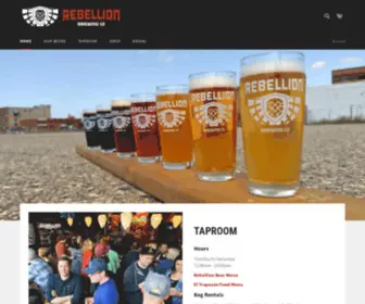 Rebellionbrewing.ca(Rebellion Brewing Company) Screenshot