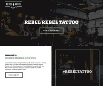 Rebelrebeltattoo.com(Tattoo Shop) Screenshot