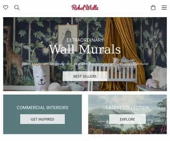 Rebelwalls.com(Extraordinary Wall Murals For Home And Business) Screenshot