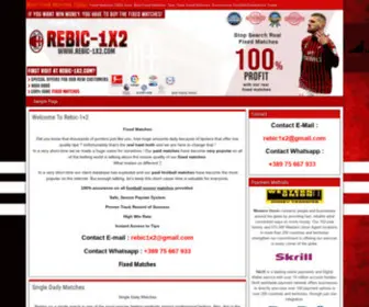 Rebic-1X2.com Screenshot