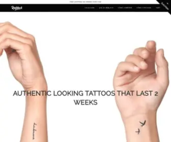 Reblackbrand.com(Authentic looking temporary tattoos that last 2 weeks) Screenshot