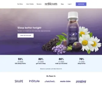Rebloom.com(Natural Sleep Drink) Screenshot