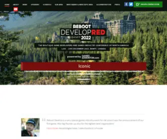 Rebootdevelopred.com(In it's sixth year the boutique games industry conference of Europe) Screenshot