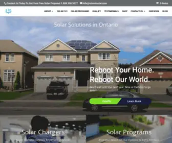 Rebootsolar.com(Reboot Solar offers flexible solar solutions in Ontario Canada. Contact us today on 1 (888)) Screenshot