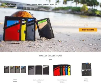 Rebornrubber.com(Wallets Made From Upcycled Wetsuits) Screenshot