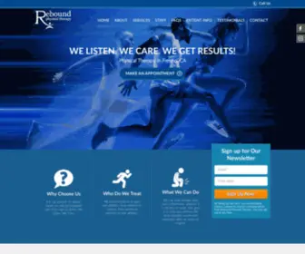 Reboundca.com(Rebound Physical Therapy in Fresno) Screenshot