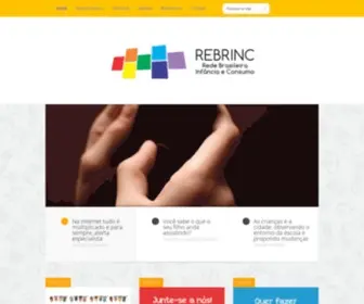 Rebrinc.com.br(Rede Brasileira Infância e Consumo) Screenshot