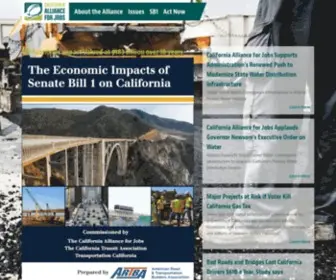 Rebuildca.org(California Alliance for Jobs) Screenshot