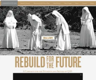 Rebuildforthefuture.com(Donation website) Screenshot