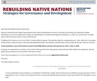 Rebuildingnativenations.com(Rebuilding Native Nations) Screenshot