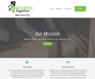 Rebuildingtogethernyc.org(Together we transform the lives of low) Screenshot