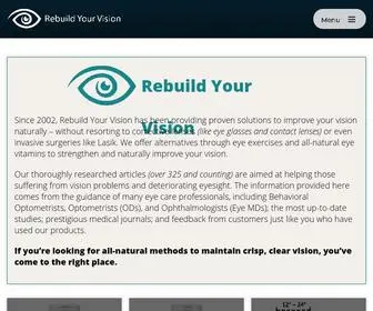 Rebuildyourvision.com(Eye Vitamins and Natural Vision Improvement Techniques) Screenshot